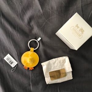 NWT Coach Duck Duckling keychain key fob